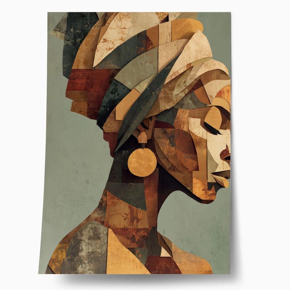Poster AFROCENTRIC WOMAN ANGULAR PROFILE