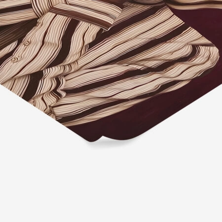 Poster AFROCENTRIC WOMAN COVERING FACE BURGUNDY -  Sticky 1
