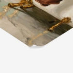Poster AFROCENTRIC WOMAN DRINKING IN BATHTUB