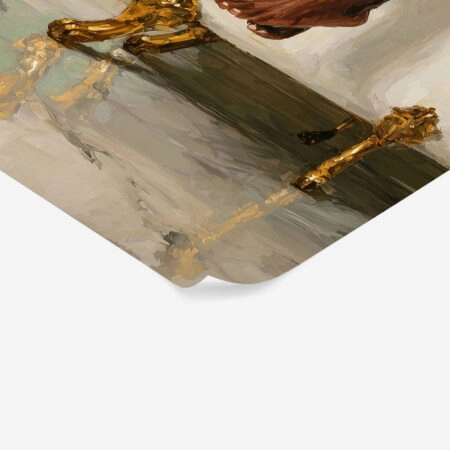Poster AFROCENTRIC WOMAN DRINKING IN BATHTUB - Sticky 1