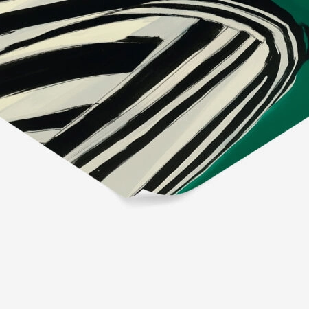 Poster AFROCENTRIC WOMAN GREEN BACKGROUND -  Sticky 1