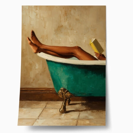 Poster AFROCENTRIC WOMAN IN BATHTUB - 