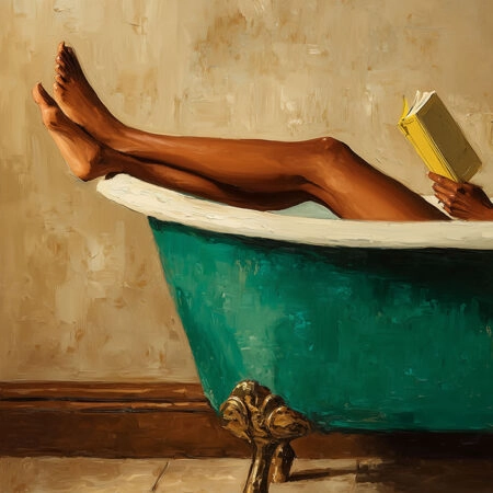 Poster AFROCENTRIC WOMAN IN BATHTUB -  Sticky 2