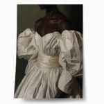 Poster AFROCENTRIC WOMAN IN WHITE DRESS