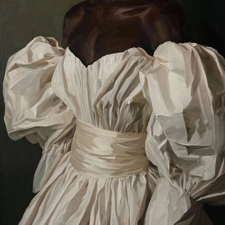 Poster AFROCENTRIC WOMAN IN WHITE DRESS -  Sticky 2