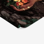 Poster AFROCENTRIC WOMAN PICKING FLOWERS