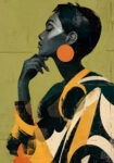 Poster AFROCENTRIC WOMAN POSING
