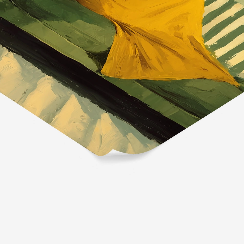 Poster AFROCENTRIC WOMAN READING GREEN