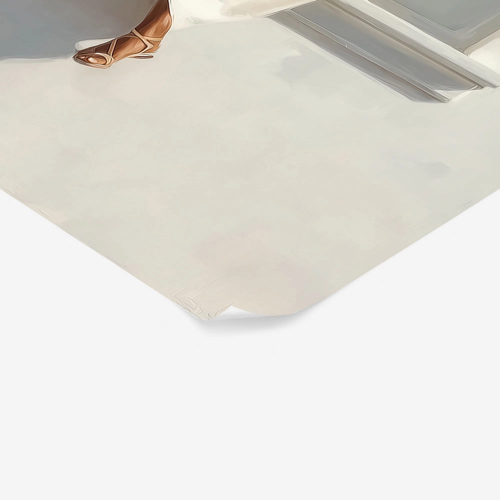 Poster AFROCENTRIC WOMAN READING WHITE