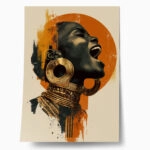 Poster AFROCENTRIC WOMAN SCREAMING