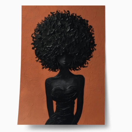 Poster AFROCENTRIC WOMAN SILHOUETTE - 