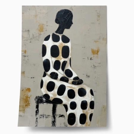 Poster AFROCENTRIC WOMAN SITTING GRAY - 