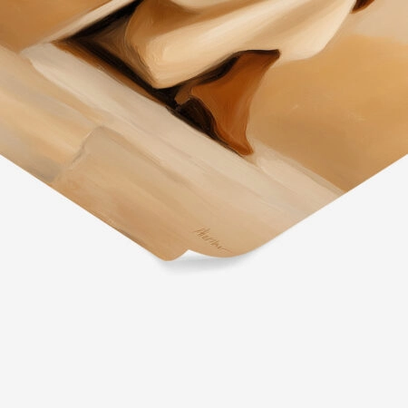 Poster AFROCENTRIC WOMAN SITTING ON STAIRS -  Sticky 1