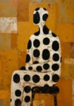 Poster AFROCENTRIC WOMAN SITTING ORANGE