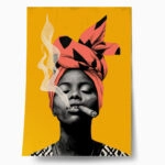 Poster AFROCENTRIC WOMAN SMOKING