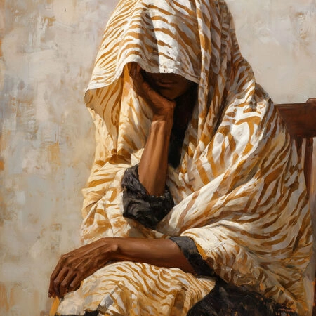 Poster AFROCENTRIC WOMAN THINKING -  Sticky 2
