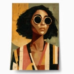 Poster AFROCENTRIC WOMAN WITH GLASSES