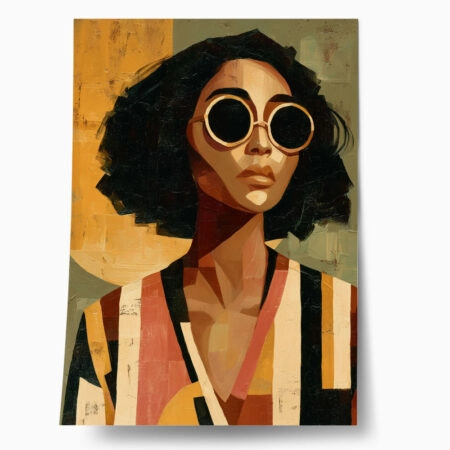 Poster AFROCENTRIC WOMAN WITH GLASSES - 