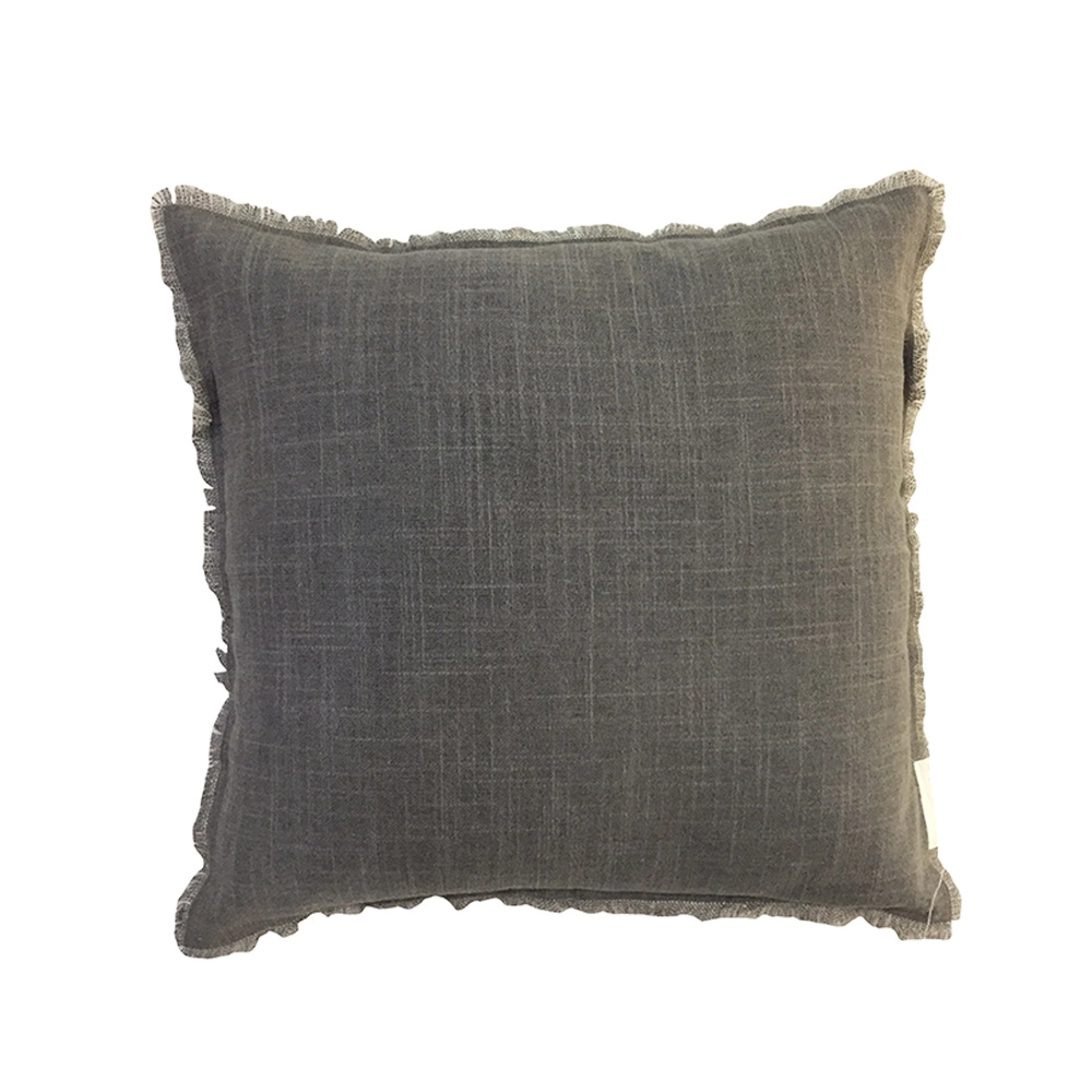 LIBELL 1 ΔΙΑΚΟΣΜΗΤΙΚΟ ΜΑΞΙΛΑΡΙ 45x45cm ΥΦΑΣΜΑ ΓΚΡΙ