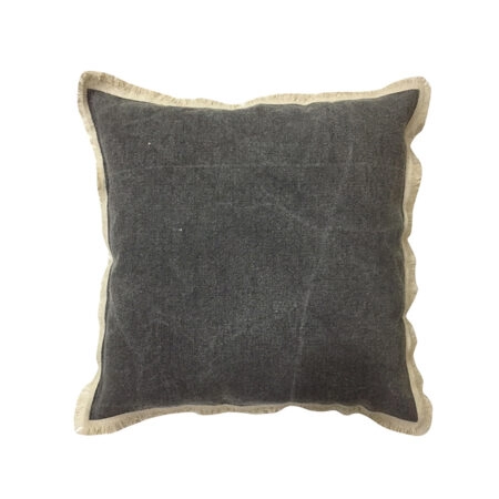 GROUND 1 ΔΙΑΚΟΣΜΗΤΙΚΟ ΜΑΞΙΛΑΡΙ 45x45cm ΥΦΑΣΜΑ ΓΚΡΙ - Διακοσμητικά Μαξιλάρια