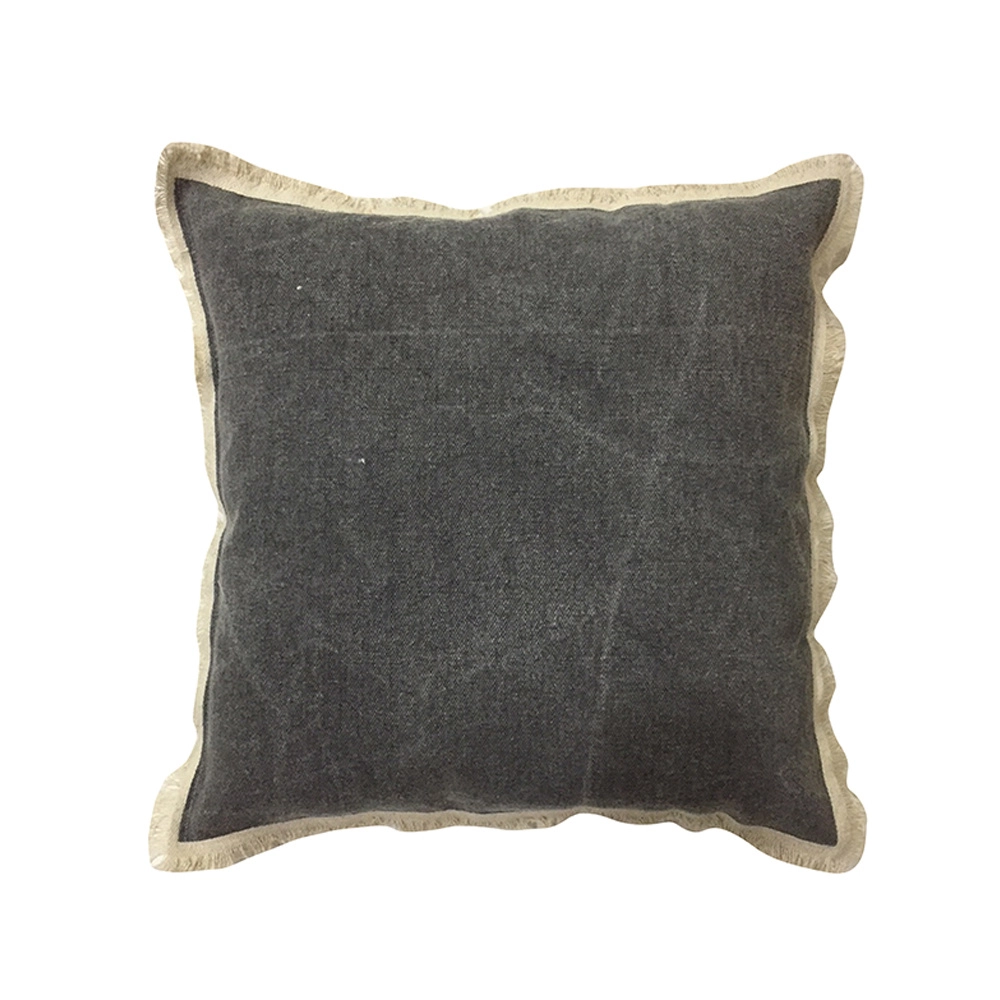 GROUND 1 ΔΙΑΚΟΣΜΗΤΙΚΟ ΜΑΞΙΛΑΡΙ 45x45cm ΥΦΑΣΜΑ ΓΚΡΙ