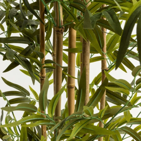 BAMBOO ΔΕΝΤΡΟ ΤΕΧΝΗΤΟ ΣΕ ΓΛΑΣΤΡΑ 190cm POLYESTER ΠΡΑΣΙΝΟ PVC -  Sticky 1