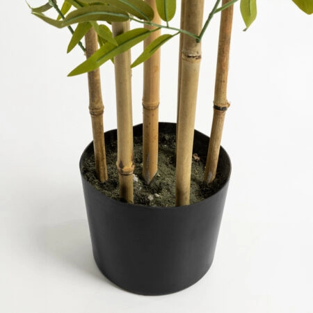 BAMBOO ΔΕΝΤΡΟ ΤΕΧΝΗΤΟ ΣΕ ΓΛΑΣΤΡΑ 190cm POLYESTER ΠΡΑΣΙΝΟ PVC -  Sticky 2