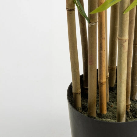 BAMBOO ΔΕΝΤΡΟ ΤΕΧΝΗΤΟ ΣΕ ΓΛΑΣΤΡΑ 210cm POLYESTER ΠΡΑΣΙΝΟ PVC -  Sticky 1