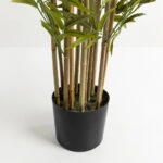 BAMBOO ΔΕΝΤΡΟ ΤΕΧΝΗΤΟ ΣΕ ΓΛΑΣΤΡΑ 210cm POLYESTER ΠΡΑΣΙΝΟ PVC