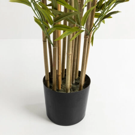 BAMBOO ΔΕΝΤΡΟ ΤΕΧΝΗΤΟ ΣΕ ΓΛΑΣΤΡΑ 210cm POLYESTER ΠΡΑΣΙΝΟ PVC -  Sticky 2
