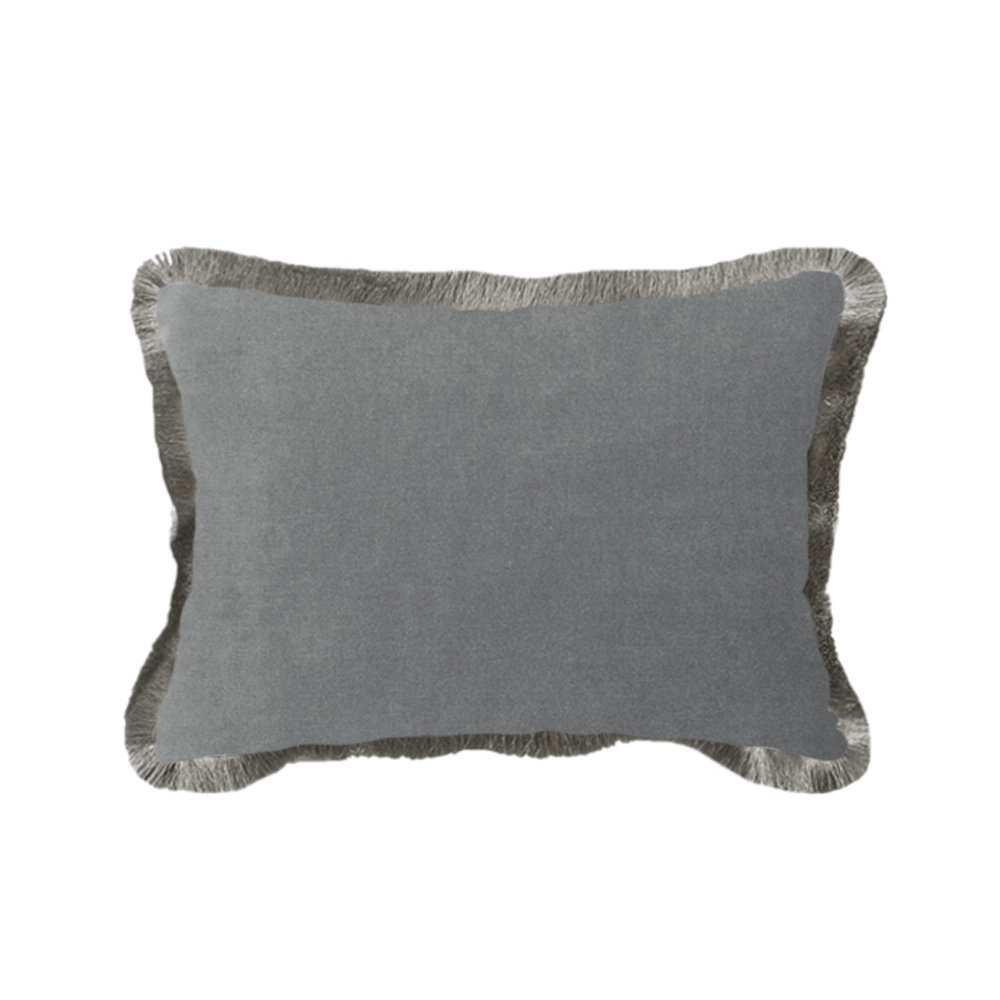 ARGENTO ΔΙΑΚΟΣΜΗΤΙΚΟ ΜΑΞΙΛΑΡΙ 40x60cm ΒΕΛΟΥΔΟ ΓΚΡΙ