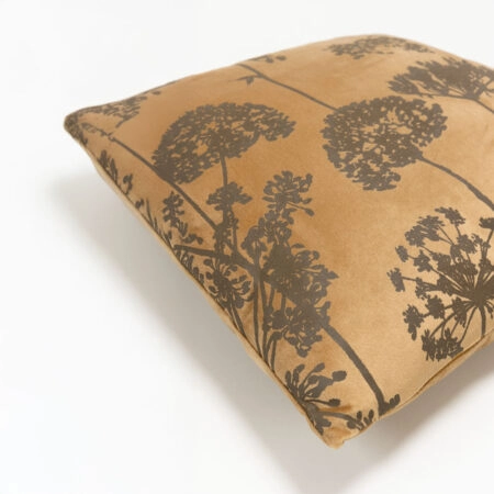 PEONY ΔΙΑΚΟΣΜΗΤΙΚΟ ΜΑΞΙΛΑΡΙ 45x45cm ΒΕΛΟΥΔΟ ΜΕΛΙ ΚΑΦΕ - Διακοσμητικά Μαξιλάρια Sticky 2