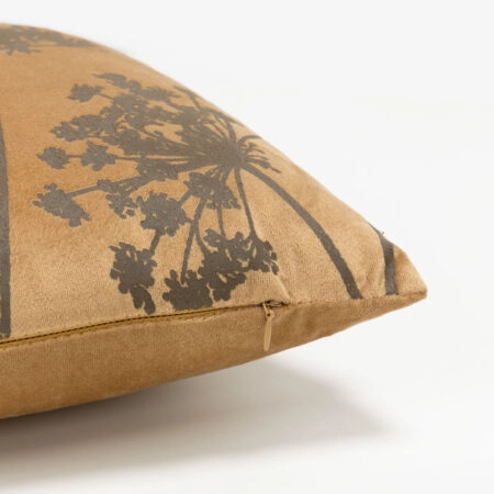 PEONY ΔΙΑΚΟΣΜΗΤΙΚΟ ΜΑΞΙΛΑΡΙ 45x45cm ΒΕΛΟΥΔΟ ΜΕΛΙ ΚΑΦΕ - Διακοσμητικά Μαξιλάρια Sticky 3
