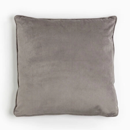 SIMPLY FRANCO ΔΙΑΚΟΣΜΗΤΙΚΟ ΜΑΞΙΛΑΡΙ 45x45cm ΒΕΛΟΥΔΟ ΓΚΡΙ - Διακοσμητικά Μαξιλάρια