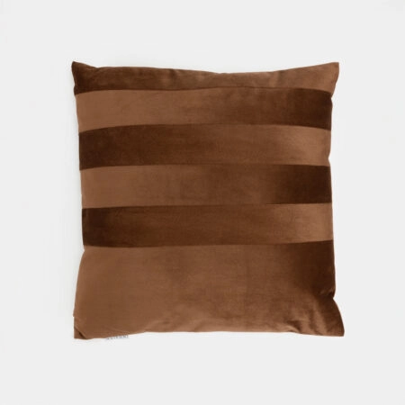 SERI ΔΙΑΚΟΣΜΗΤΙΚΟ ΜΑΞΙΛΑΡΙ 45x45cm ΒΕΛΟΥΔΟ ΚΑΦΕ - Διακοσμητικά Μαξιλάρια
