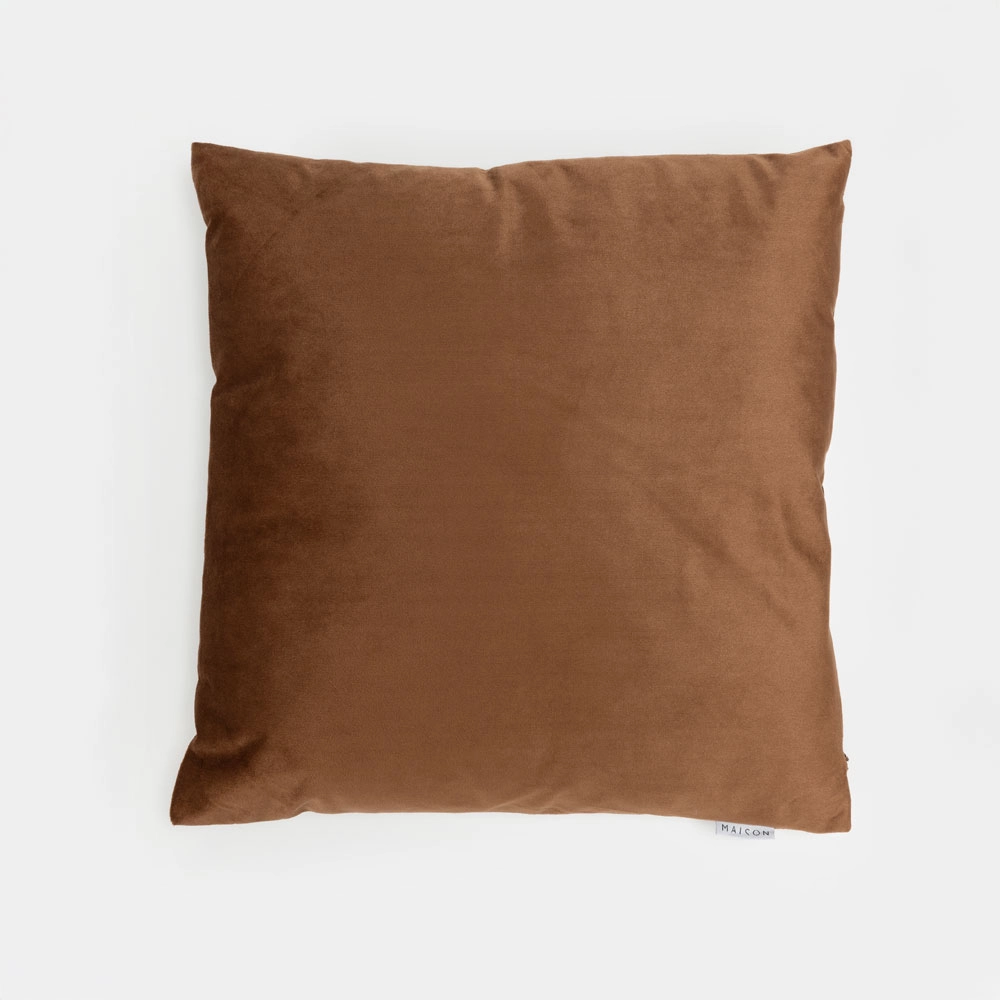 SERI ΔΙΑΚΟΣΜΗΤΙΚΟ ΜΑΞΙΛΑΡΙ 45x45cm ΒΕΛΟΥΔΟ ΚΑΦΕ