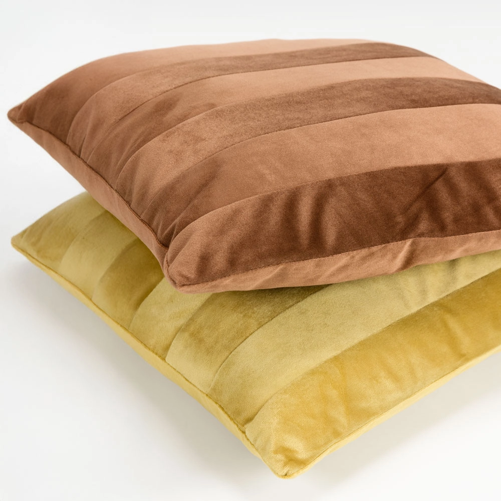 SERI ΔΙΑΚΟΣΜΗΤΙΚΟ ΜΑΞΙΛΑΡΙ 45x45cm ΒΕΛΟΥΔΟ ΚΑΦΕ