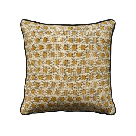 SAMOAN B ΔΙΑΚΟΣΜΗΤΙΚΟ ΜΑΞΙΛΑΡΙ 50x50cm ΒΑΜΒΑΚΙ ΜΠΕΖ DIJON ΒΙΣΚΟΖΗ - Διακοσμητικά Μαξιλάρια