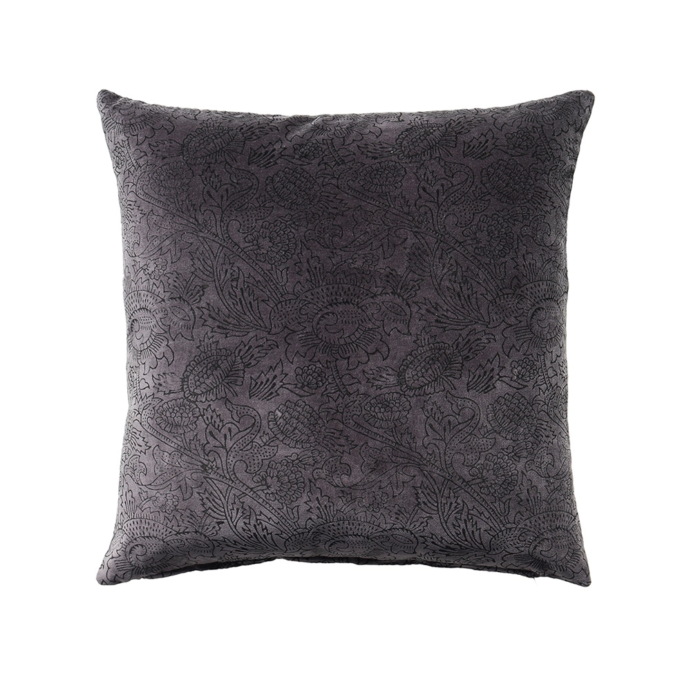 ONYX ΔΙΑΚΟΣΜΗΤΙΚΟ ΜΑΞΙΛΑΡΙ 50x50cm ΒΑΜΒΑΚΙ ΜΑΥΡΟ ΒΕΛΟΥΔΟ