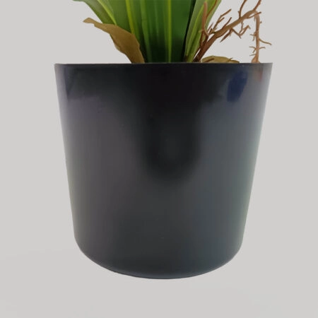 RAIN RIGA ΦΥΤΟ ΤΕΧΝΗΤΟ ΣΕ ΓΛΑΣΤΡΑ 45cm ΥΦΑΣΜΑ ΠΡΑΣΙΝΟ PVC -  Sticky 2