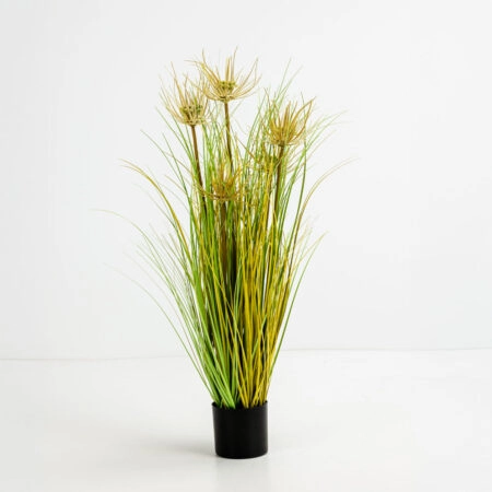 SUNNY FLOWER ΦΥΤΟ ΤΕΧΝΗΤΟ ΣΕ ΓΛΑΣΤΡΑ 70cm PVC ΠΡΑΣΙΝΟ - 