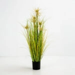 SUNNY FLOWER ΦΥΤΟ ΤΕΧΝΗΤΟ ΣΕ ΓΛΑΣΤΡΑ 90cm PVC ΠΡΑΣΙΝΟ