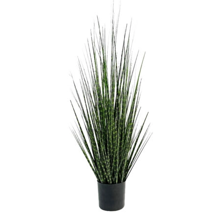 DARK PURE GRASS ΦΥΤΟ ΤΕΧΝΗΤΟ ΣΕ ΓΛΑΣΤΡΑ 90cm PVC ΠΡΑΣΙΝΟ ΣΚΟΥΡΟ - 