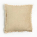 RASUL ΔΙΑΚΟΣΜΗΤΙΚΟ ΜΑΞΙΛΑΡΙ 45x45cm ΥΦΑΣΜΑ ΜΠΕΖ POLYESTER