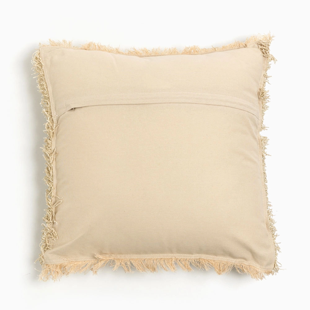 RASUL ΔΙΑΚΟΣΜΗΤΙΚΟ ΜΑΞΙΛΑΡΙ 45x45cm ΥΦΑΣΜΑ ΜΠΕΖ POLYESTER