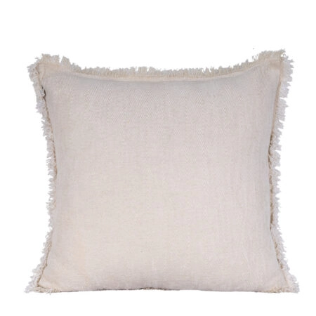 RASUL ΔΙΑΚΟΣΜΗΤΙΚΟ ΜΑΞΙΛΑΡΙ 45x45cm ΥΦΑΣΜΑ ΛΕΥΚΟ POLYESTER - Διακοσμητικά Μαξιλάρια