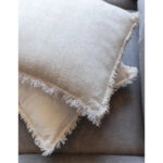 RASUL ΔΙΑΚΟΣΜΗΤΙΚΟ ΜΑΞΙΛΑΡΙ 45x45cm ΥΦΑΣΜΑ ΛΕΥΚΟ POLYESTER