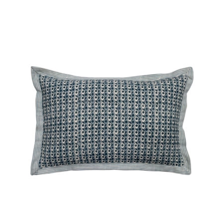 SEA BREEZE ΔΙΑΚΟΣΜΗΤΙΚΟ ΜΑΞΙΛΑΡΙ 60x40cm ΥΦΑΣΜΑ ΜΠΛΕ ΑΝΘΡΑΚΙ - Διακοσμητικά Μαξιλάρια
