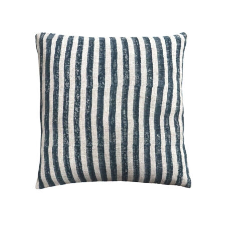 SAIL ΔΙΑΚΟΣΜΗΤΙΚΟ ΜΑΞΙΛΑΡΙ 50x50cm ΥΦΑΣΜΑ ΜΠΛΕ/BEIGE ΡΙΓΕ ΑΣΠΡΟ - Διακοσμητικά Μαξιλάρια