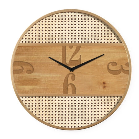 Ρολόι Τοίχου Φυσικό Μέταλλο/MDF 50x50x3.5cm - Ρολόγια Τοίχου